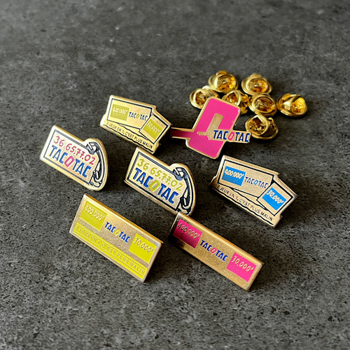 送料無料】7個セット フランス ヴィンテージ ピンバッジ TACOTAC