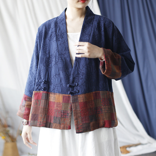 レア NATIVE VILLAGE 刺繍 中綿 ジャケット 羽織コート レア NATIVE