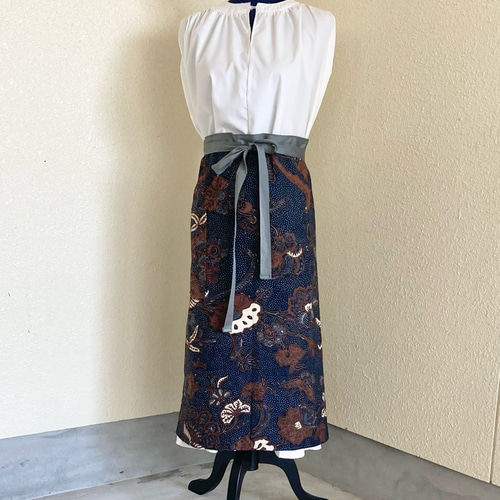 古布リメイク、シードサック、襤褸、刺し子、ゆったり、ワンピース、粉