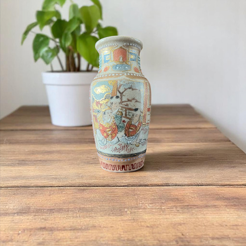 高さ120cm 大型花瓶　骨董品　変わり絵　和柄 高さ120cm 大型花瓶 骨董品 変わり絵 和柄