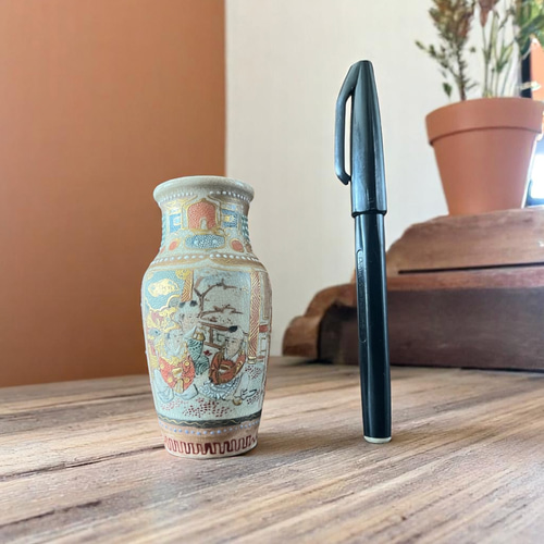 白磁縄文壺　菊池一磨作　未使用品 白磁縄文壺 菊池一磨作 未使用品