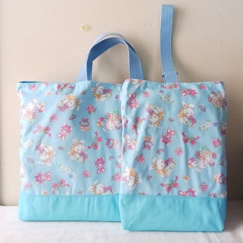 入園入学セット うさぎ コスメ オーダー 入園入学セット うさぎ 水色 入園入学セット うさぎ コスメ