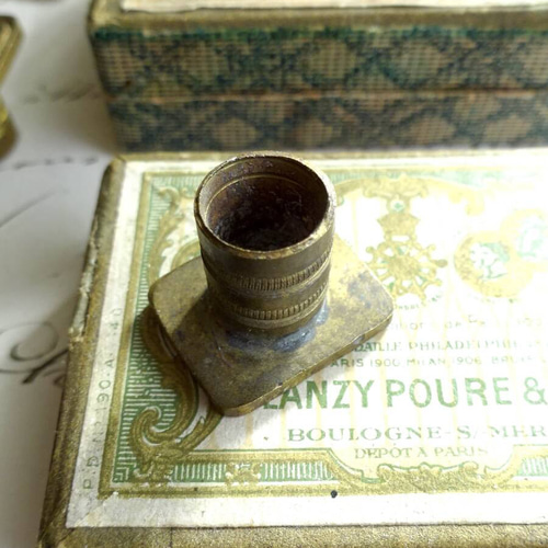 NH 』1900年初期 フランス 真鍮製 イニシャル シーリング スタンプ