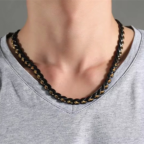 電磁波対策 ステンレス鋼 チタン鋼 ジュエリー 磁気 ネックレス