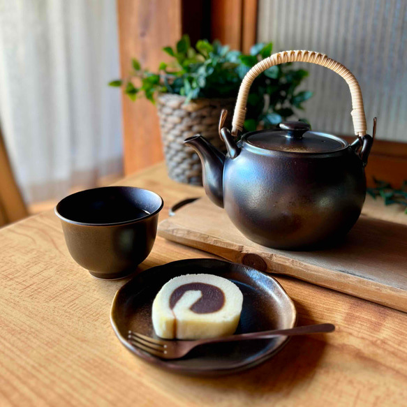 【麦山窯】土瓶　和モダン 2枚目の画像