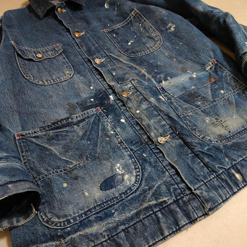 パッチワークリペア ビンテージ sears デニム カバーオール パッチワークリペア ビンテージ sears デニム カバーオール
