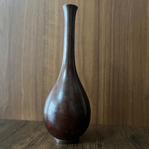 中国　古銅　花瓶　一輪挿 高さ14cm 時代物 中国 古銅 花瓶 一輪挿 高さ14cm 時代物 中国 古銅 花瓶 一輪挿 高さ