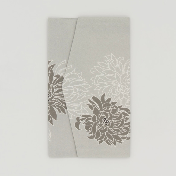 京友禅　金封袱紗（ふくさ）『ONE TONE』　菊　モノトーン　 3枚目の画像