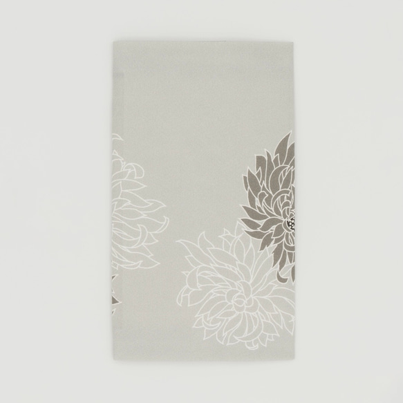 京友禅　金封袱紗（ふくさ）『ONE TONE』　菊　モノトーン　 5枚目の画像