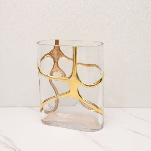 ガラス花瓶 ゴールド シルバー 装飾 フラワーベース 花瓶 おしゃれ