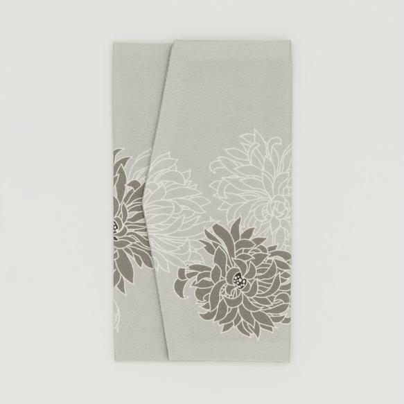 京友禅　念珠入れ『ONE TONE』　菊　モノトーン 3枚目の画像