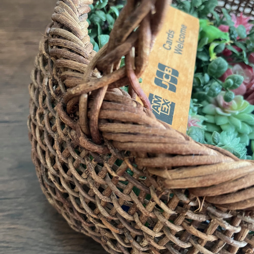 木通（あけび）籠 no.11｜手作りの自然美 一輪挿し・花瓶・花器