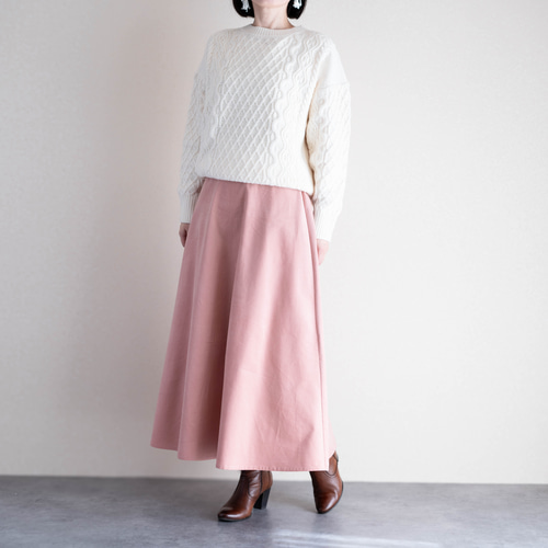 12/15まで限定販売】フレアスカート 軽くてあったかいコットン