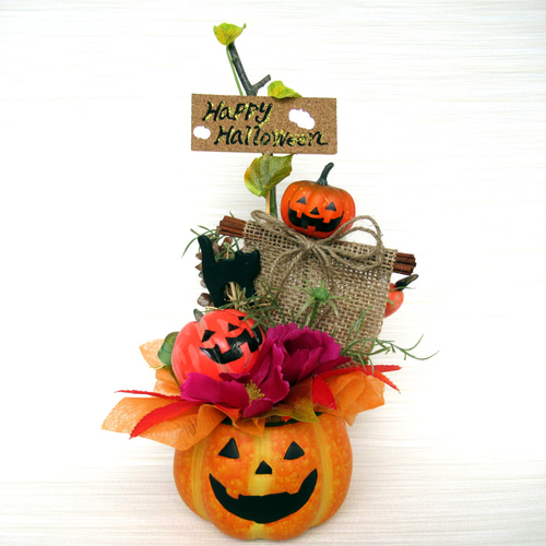 新品　ポーランド食器　ハロウィン　かぼちゃ　置物 ハロウィンかぼちゃ器飾り 大24-4 その他インテリア雑貨