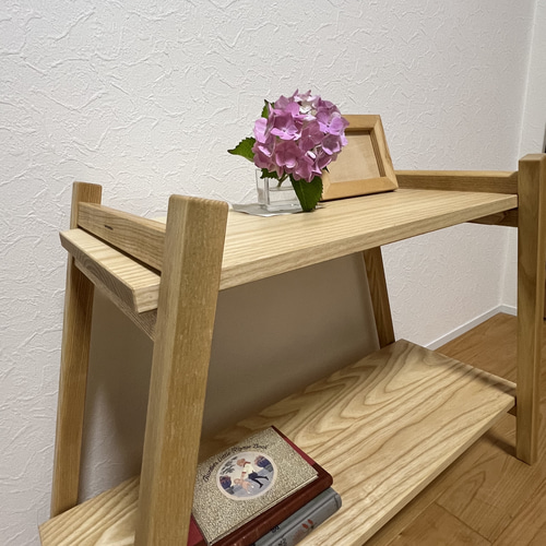 ディスプレイラック キャンプ用テーブル 組み立て式サイドテーブル