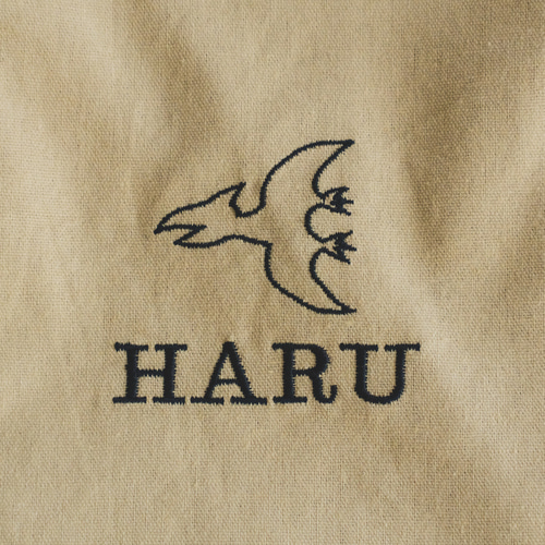 名入れできるシンプルデザイン入学入園グッズ 恐竜刺繍 マスタード