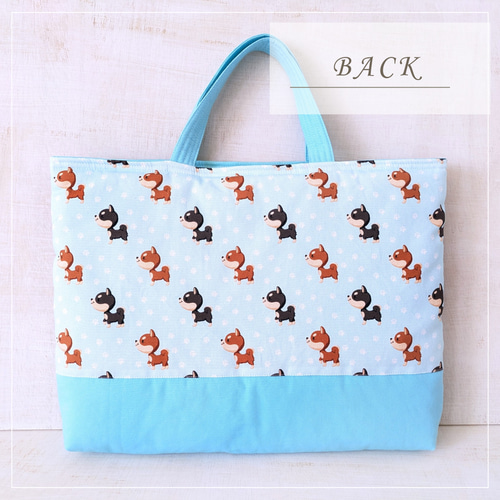 柴犬×肉球のレッスンバッグ〚オーダー可〛/小学生・幼稚園・保育園の