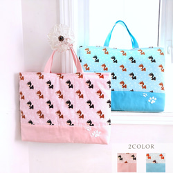 柴犬×肉球のレッスンバッグ〚オーダー可〛/小学生・幼稚園・保育園の