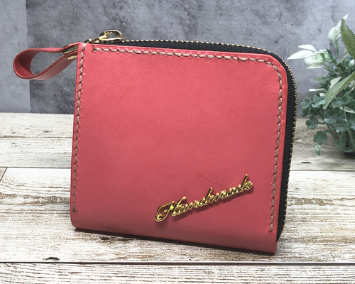 小卷日本★ハンドメイド★L字財布2点★レトロフラワー(レッド)(ピンク) ddec47b5c9f222bc3ba4191b7ea4e5