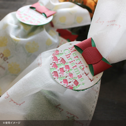 ギフトタグ クリスマス用 ※リボン・ラッピングタイ付き 円形 55×55mm 4枚目の画像