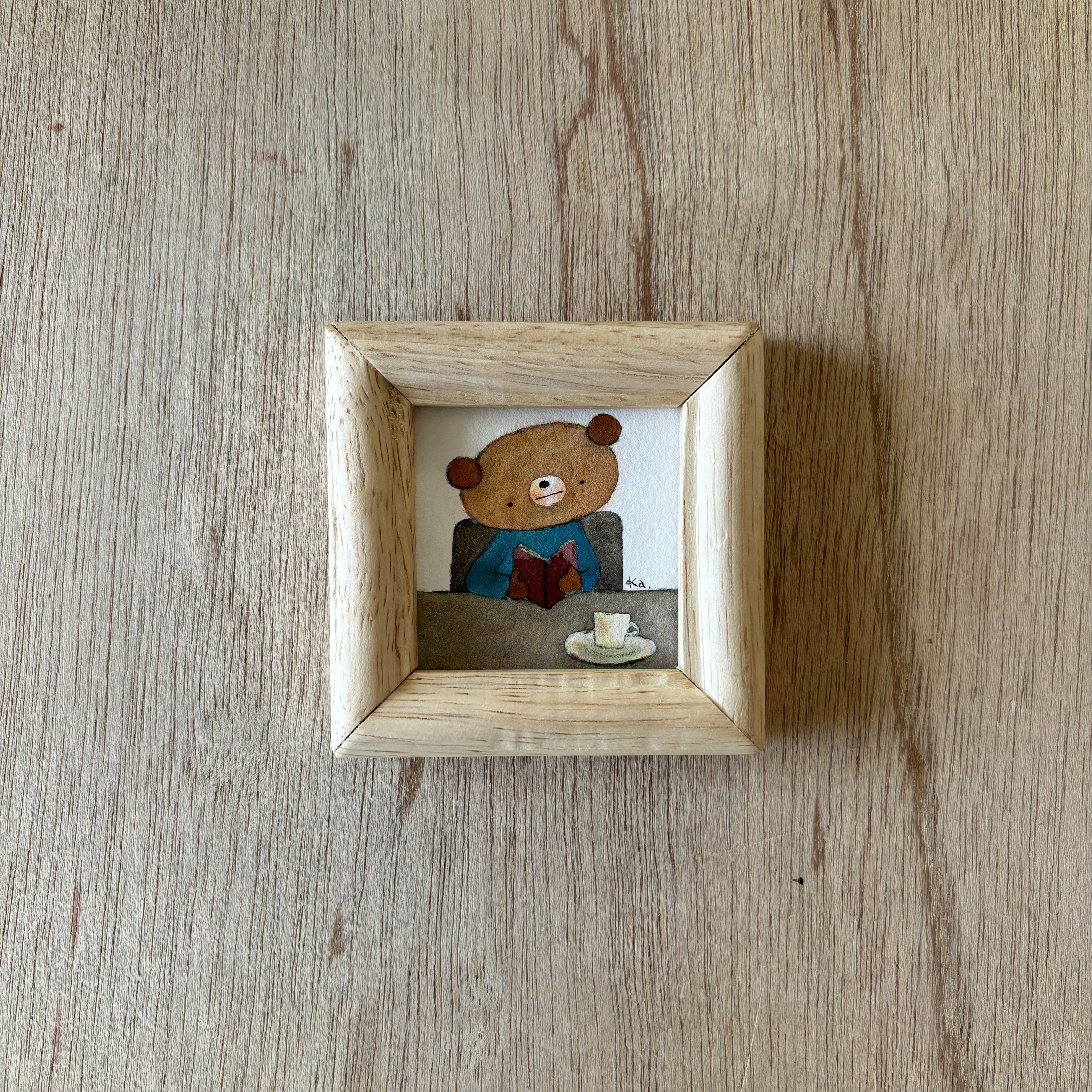 「書見」ミニ額　原画