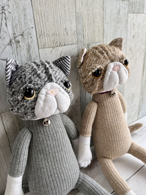 エキゾチックショートヘア風ねこちゃん❗️】靴下ぬいぐるみ