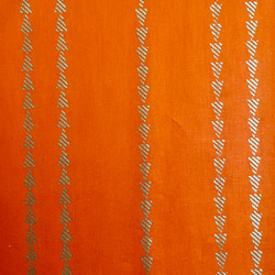 アフリカ生地  WOODIN オレンジ プレーン コットン 5枚目の画像