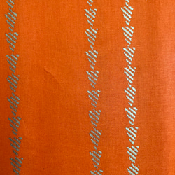 アフリカ生地  WOODIN オレンジ プレーン コットン 6枚目の画像