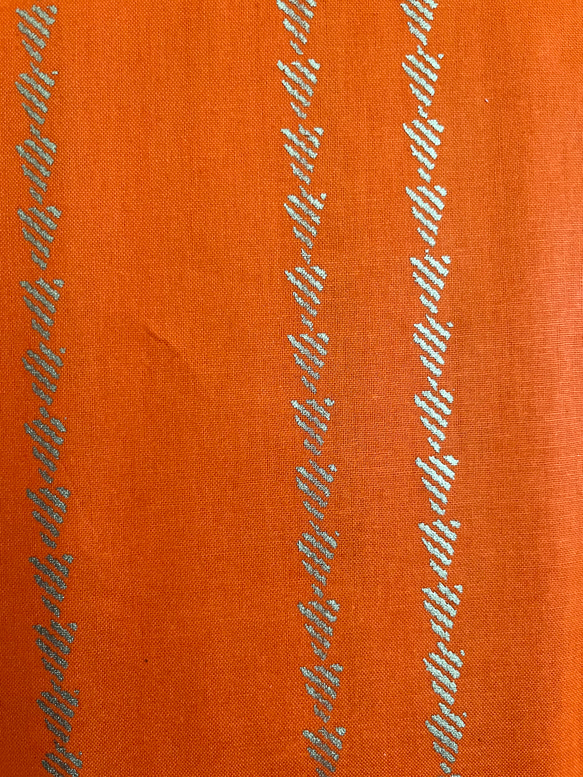 アフリカ生地  WOODIN オレンジ プレーン コットン 6枚目の画像