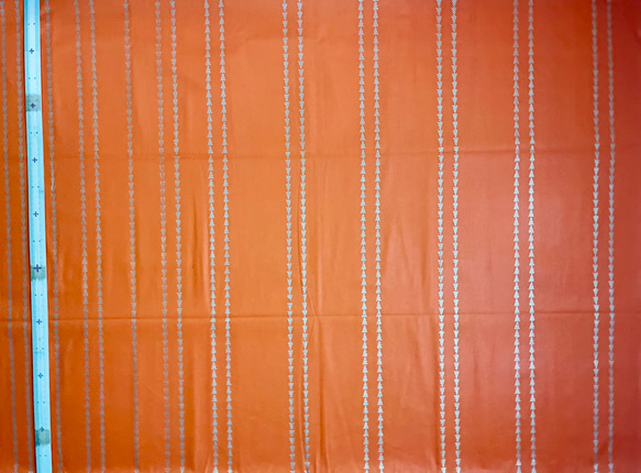 アフリカ生地  WOODIN オレンジ プレーン コットン 4枚目の画像