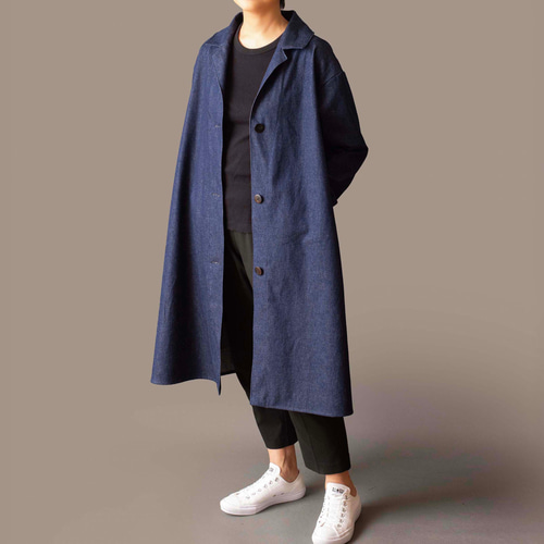 岡山デニムアトリエコート 大人のためのデニムコート】 岡山デニム テーラードジャケットコート