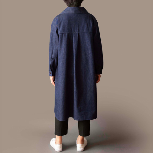 岡山デニムアトリエコート 大人のためのデニムコート】 岡山デニム テーラードジャケットコート