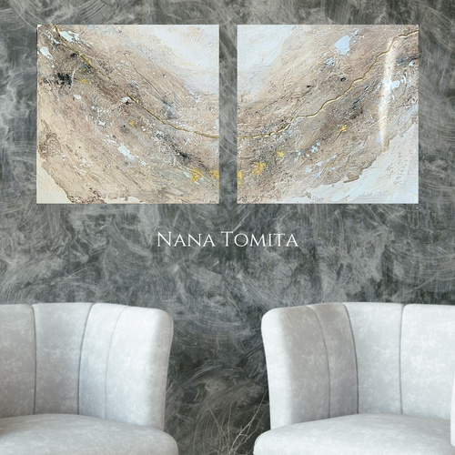 ギフト/絵画/アート/抽象画/ニュアンス/モダン/ホテル/内装/海外 絵画  