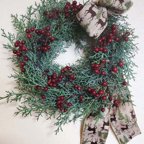 クリスマスが待ち遠しい♡ 直径45cmスペシャルフレッシュリース e89c2bfb8212c26c2001bfa8a92997