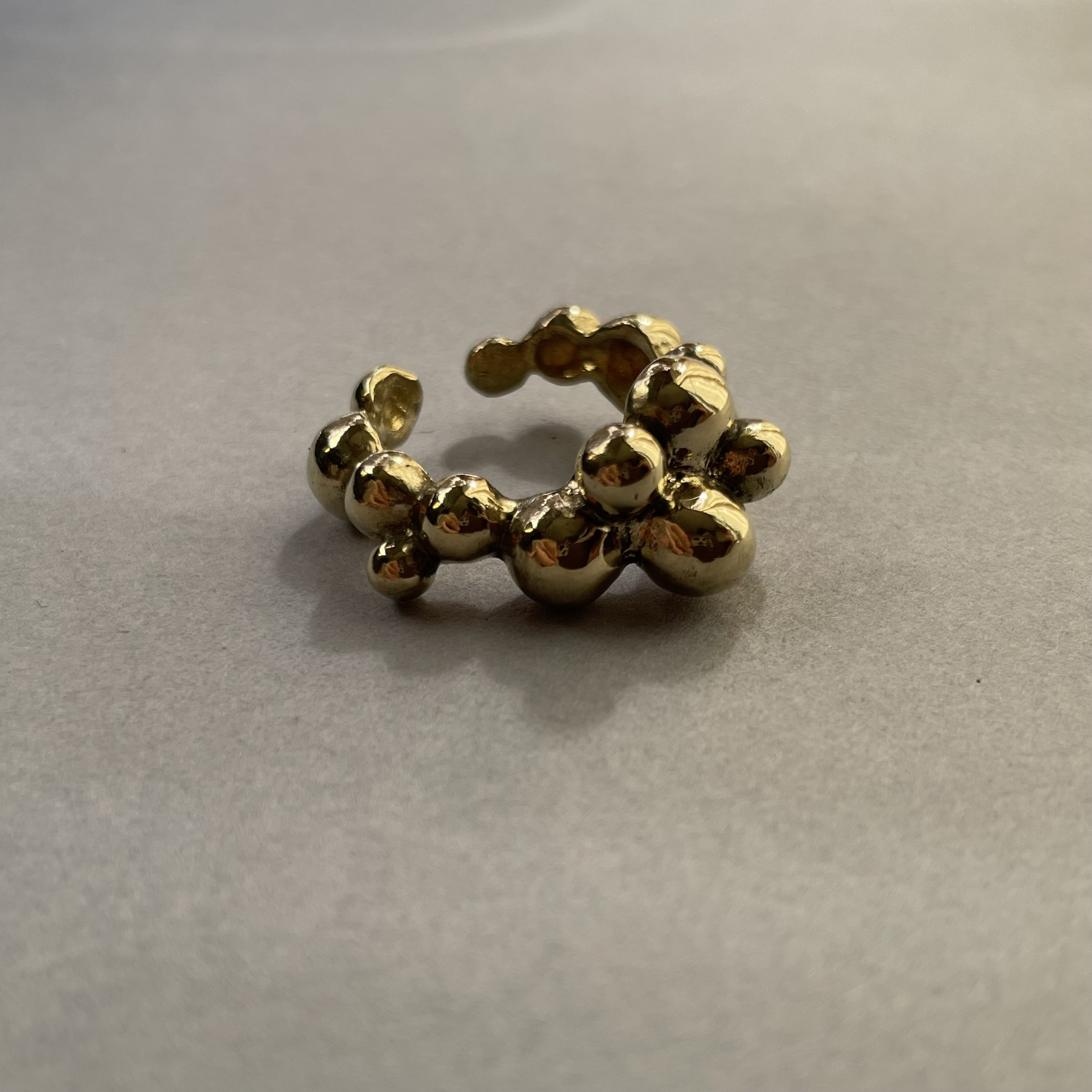 日々の泡ring 真鍮