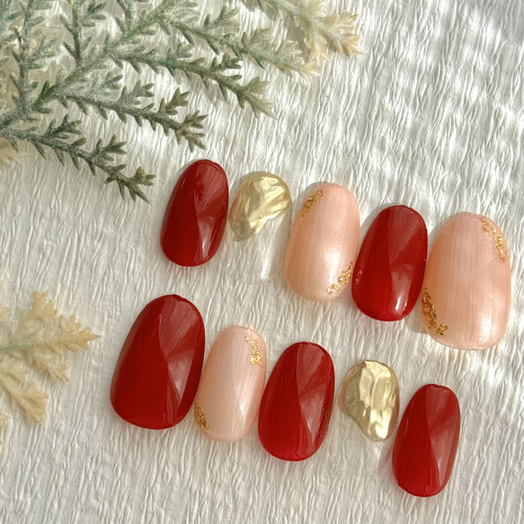 kotoff ネイルチップ❀ニュアンスネイル、秋ネイル、ミラー