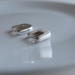 925純銀  幸運 馬蹄形 U型 亮霧面 易扣 耳環  一對 免費包裝 第1張的照片