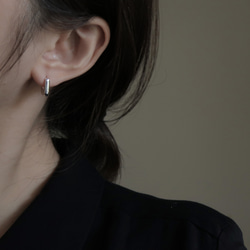 925純銀  幸運 馬蹄形 U型 亮霧面 易扣 耳環  一對 免費包裝 第6張的照片