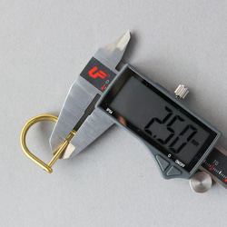 送料無料 栃木レザーペイズリー スマートキー キーケース 真鍮製 シャックル 日本製 キーリング ヌメ革 16枚目の画像