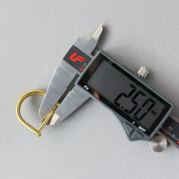 送料無料 栃木レザーペイズリー スマートキー キーケース 真鍮製 シャックル 日本製 キーリング ヌメ革 16枚目の画像