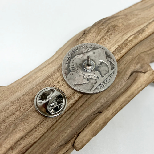 刻印あり✨️ヴィンテージ インディアンジュエリー ナバホ族 ブローチ ヴィンテージコイン ピンバッジ ブローチ バッチ #インディアン