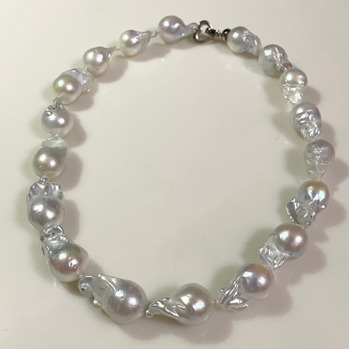 ち*え様 バロック真珠　大玉　超美品　ネックレス　パール 本真珠 大玉 バロックパールネックレス ネックレス・ペンダント