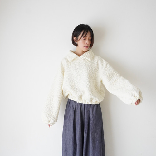 BEAUTY&YOUTH／ボタニカルジャカードプルオーバー ボタニカルジャガード プルオーバー