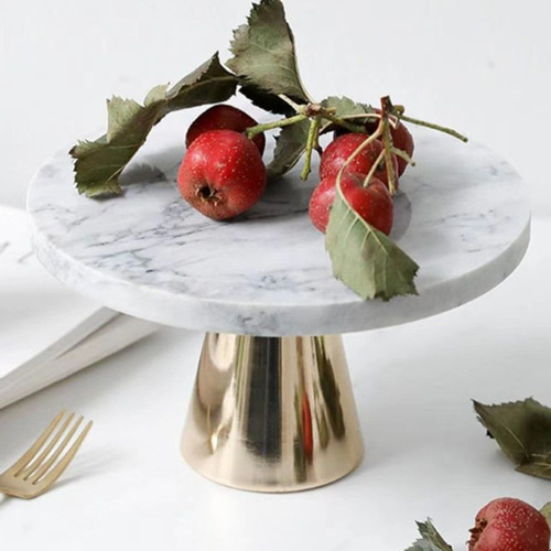 天然大理石トレイのラグジュアリーケーキスタンド おしゃれ かわいい