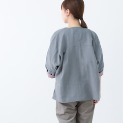 2色展開◎日本製◎シャトル織とろりとやわらかダブルガーゼのリラックスジャケット 15枚目の画像