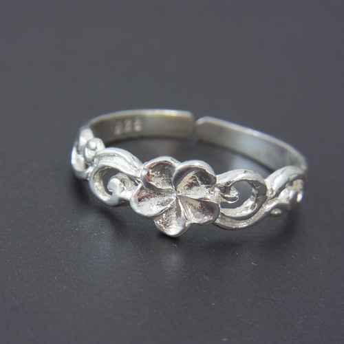 プルメリアのダイヤモンド型リング ALOHA MANA ハワイアンジュエリー リング 指輪 レディース18金 k18