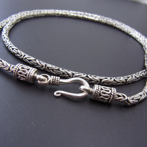 ビザンチン シルバー925 チェーンネックレス メンズ＆レディース 粋に