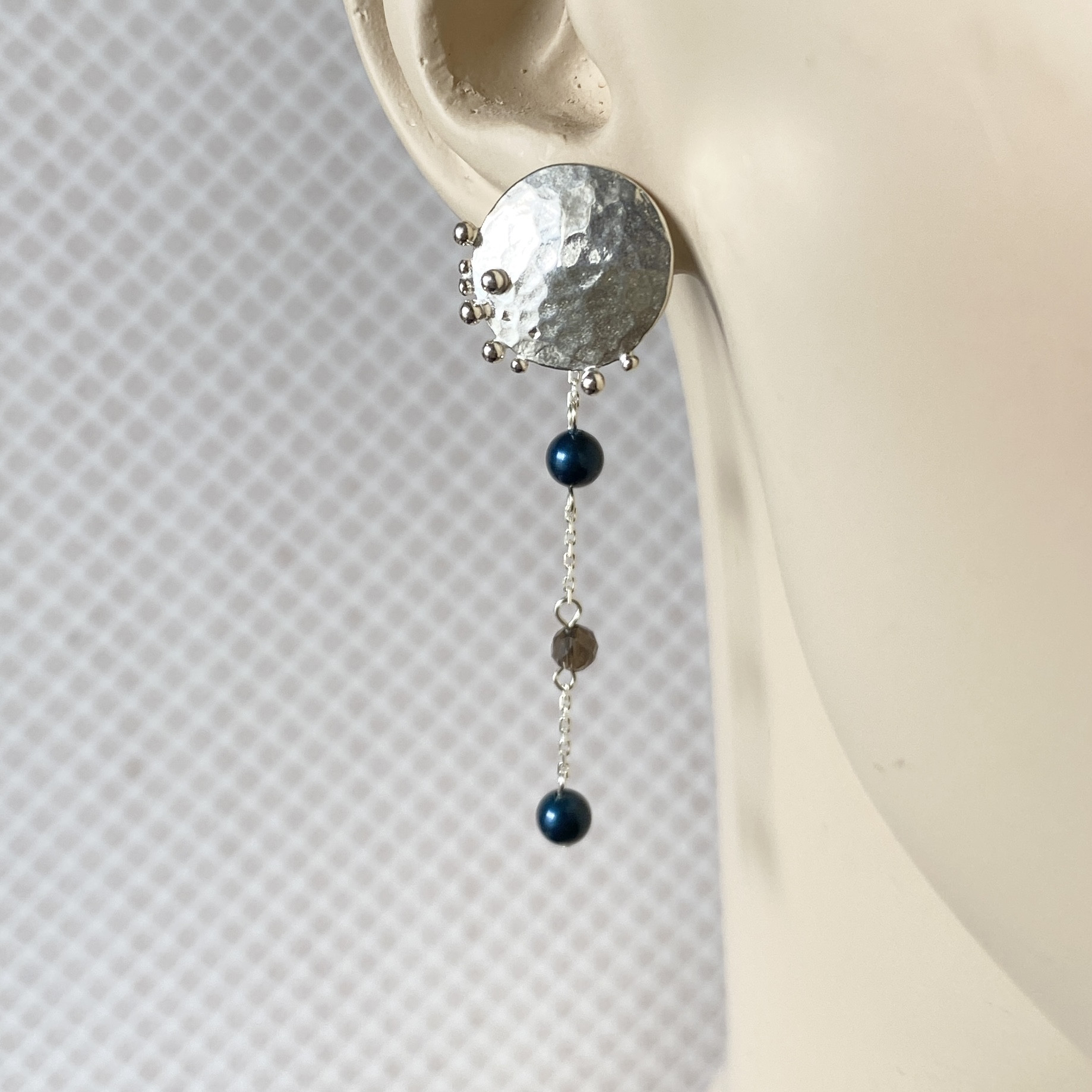 朝露　シルバーピアス