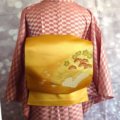 ob87 フック付き 二部式作り帯 一重太鼓結び オリジナル説明書