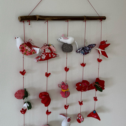 可愛いつるし雛No.164 壁掛けタイプ・ひな祭り・桃の節句・さげもんつるし飾り 可愛いつるし雛No.164 壁掛けタイプ・ひな祭り・桃の節句・さげもん
